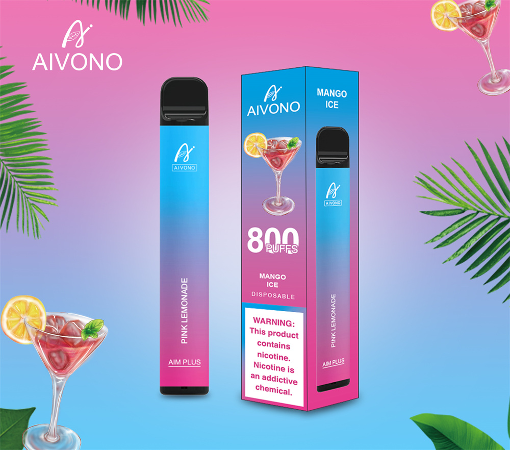 Cigarro de vape descartável e cigarro aivono 800puffs