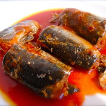 Poisson sardine en conserve bon marché à la sauce tomate 425g