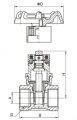 Brass Magnetic Lockable Gate Valve, Pelabuhan Penuh, NSF UPC