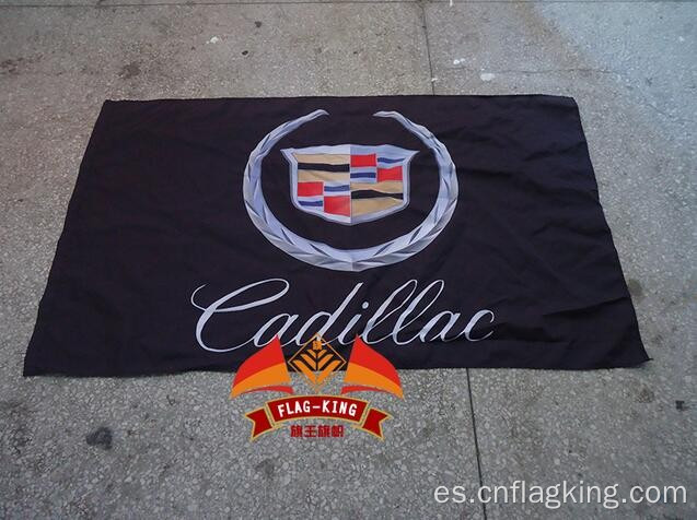 Bandera del coche del club de carreras de Cadillac Bandera de Cadillac de poliéster de 90 * 150 CM