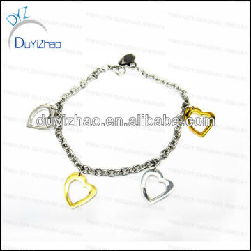 fashin stainless steel heart bracelets