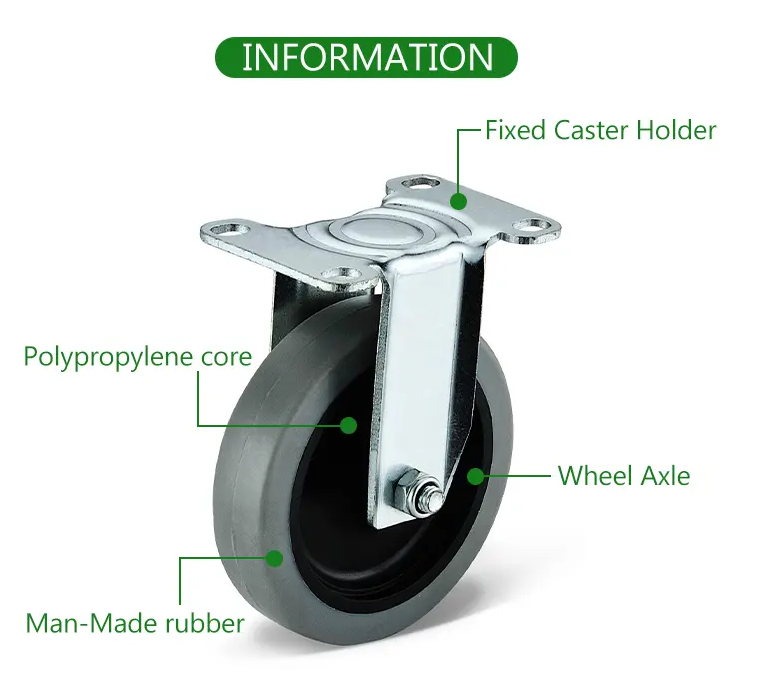 TPR Fixed Casters Wheels: Industry-leading brand launches high-wear models