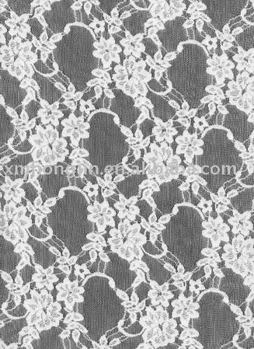 Nylon Spandex Mesh Jacquard Lace Fabric