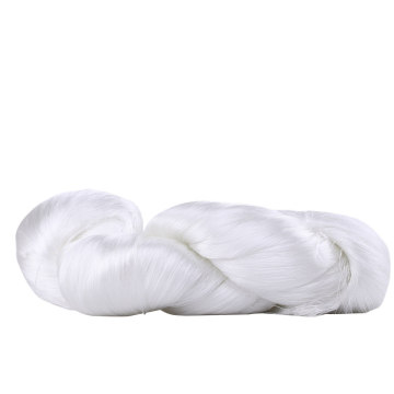 Raw White Polyester Embroidery Thread on Hank