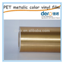 Metalic brushed silver pvc / 2years outside/adhesive color sign making vinyl