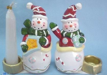 Christmas Craft Porcelain Candle Holder