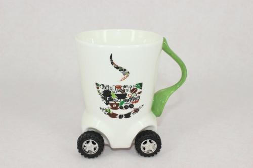 Hueso nuevo balanceo ruedas taza del té 320ml