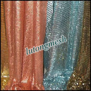 Metallic decorative sequin cloth/Metallic sequin fabric