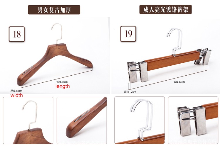 wholesale cheap wooden clothes coat suit custom hanger wood hangers for clothes