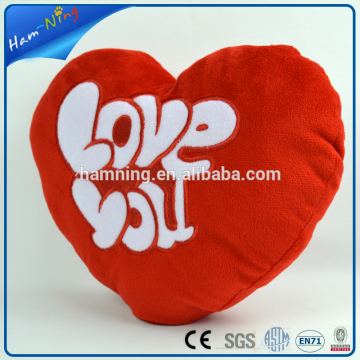 Valentine custom red heart shaped cheap plush toys