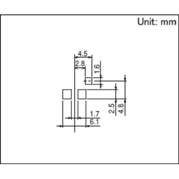 Surface Mount Switch Ndi Makulidwe a 1.9mm