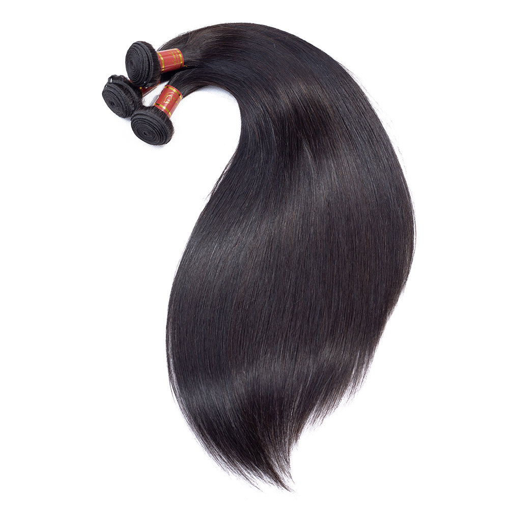 Cheap Virgin Hair Bone Straight Hair Weave Human 3 Bundles Of Brazilian Hair With Closure