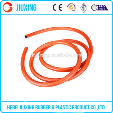 8mm orange pvc gas hose lpg hose with BSP brass fitting