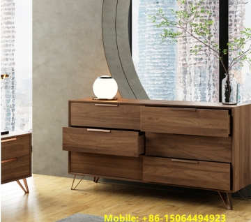 Luxury six drawer cabinet with steel feet