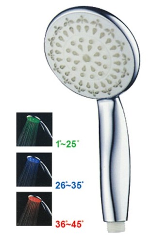 led water saving shower heads & ABS led waterfall shower