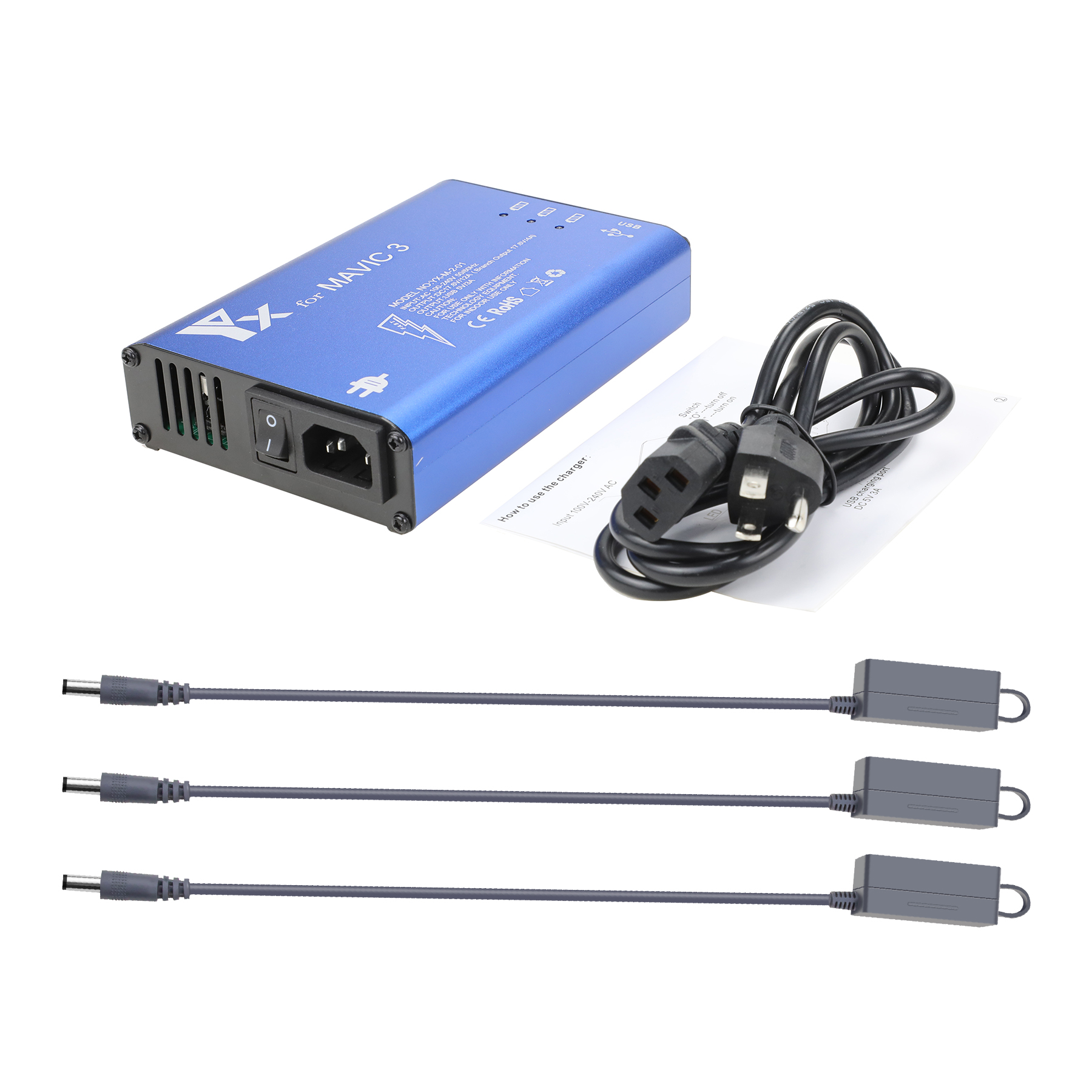 Mavic 3 Battery Charger Drone Flight Batteries Intelligent Fast Charging Hub for DJI Mavic 3 Accessories