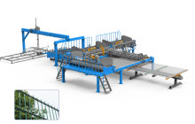 High safety double wire fence mesh welding line