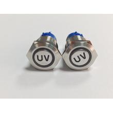 UL vottorð Vatnsheldur 19mm LED Metal ýta hnappur rofi