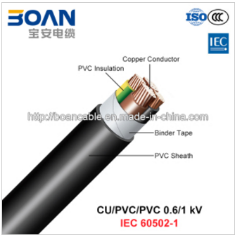 Cu/PVC/PVC, LV Power Cable, 0.6/1 Kv (IEC 60502-1)