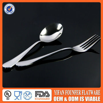 Stainless steel silver plated flatware