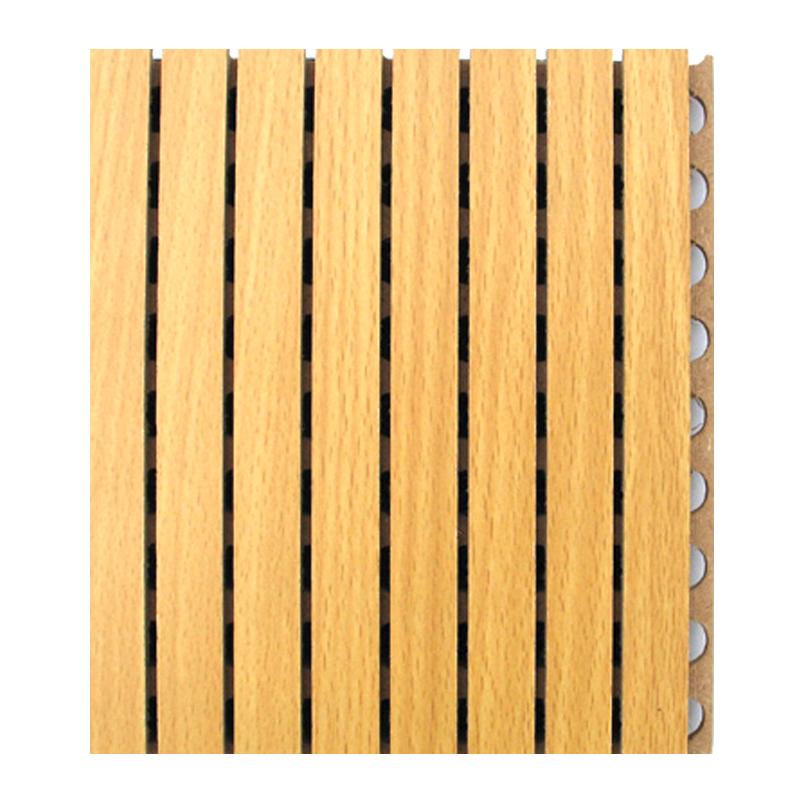 Lightweight Interior Decoration Wooden Grooved Acoustic wall panels