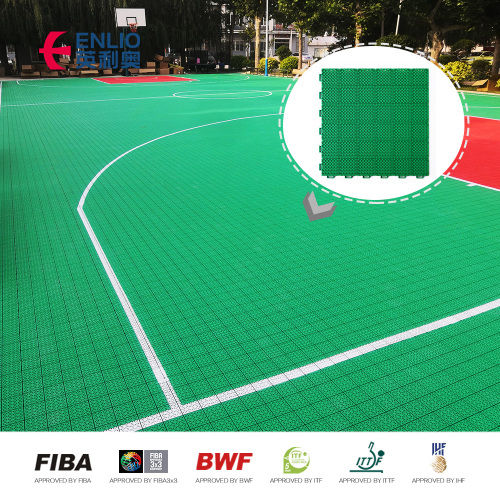 Enlio Basketball Court Tiles Sport Floor Outdoor