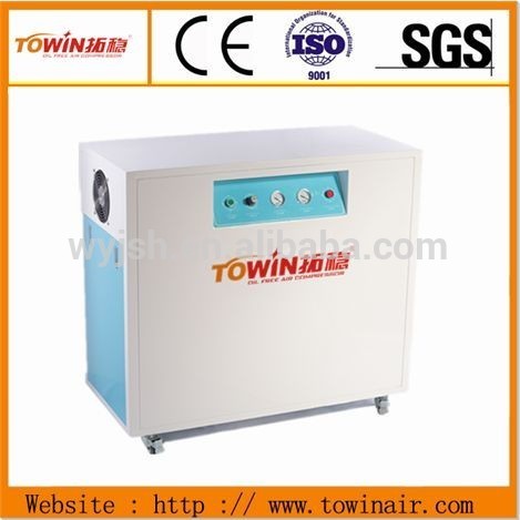 1650W 90 gallon cabinet oil free food processing ac power air compressor