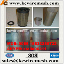 Cheap !!!! KangChen Micro perforated metal mesh Stainless steel wire mesh cylinder filter