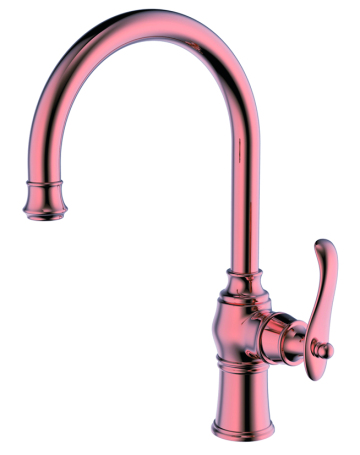 Brass Kitchen Mixer Faucet Tap Polished Rose Gold