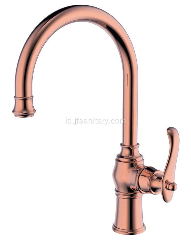 Keran Mixer Dapur Kuningan Dipoles Rose Gold