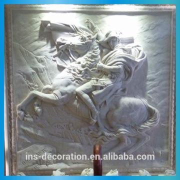 Artistic design stone wall sculpture