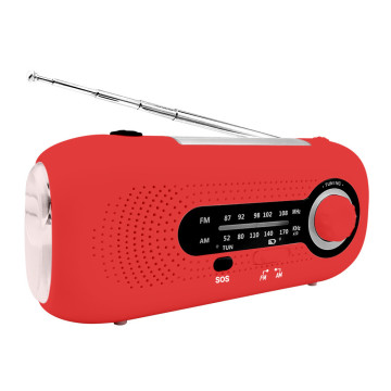 Portable AM/FM NOAA Weather Radio with LED Flashlight and Power Bank