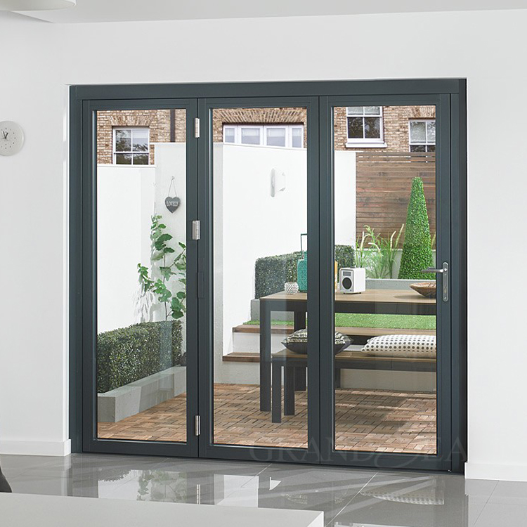 Exterior entrance veranda sliding bifold aluminum folding glass door malaysia