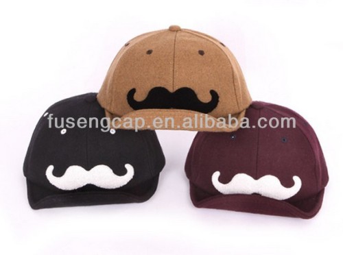 Funny beard woolen hat