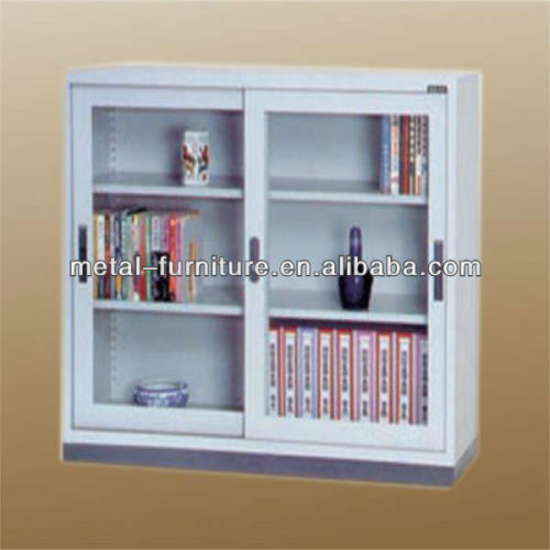 Popular Glass door filing cabinet/steel book cabinet