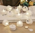 Candela tealight a LED in materiale plastico