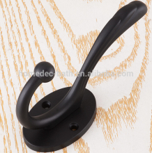 Industrial black copper robe towel hook
