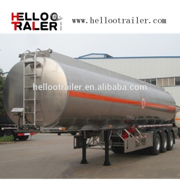 Aluminium 45000 liters Fuel tanker trailer