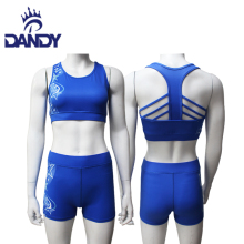 Royal blue cheer practice outfits