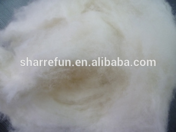 Chinese Manufacture Dehaired And Carded Chinese Sheep Wool White 18.5mic/34-36mm