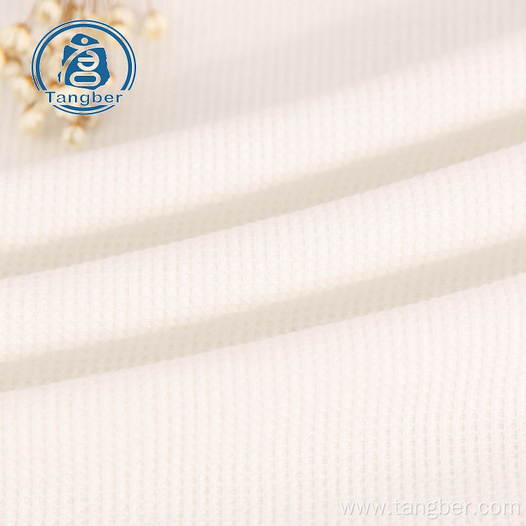 Knitting  65% Polyester 35% Cotton Waffle Fabric