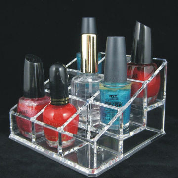 clear acrylic nail polish display rack