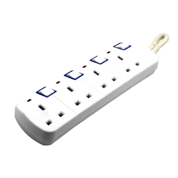 GCC PASSED Humanized design 4way dual usb extension leads