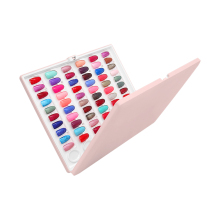 Acrylic Nail Color Chart: Nail Swatch Display in a Color Book for Nail Polish