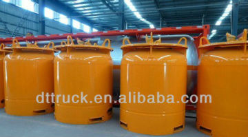 Portable tank for titanium tetrachloride