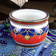 Color Glaze decal Ceramic Pot