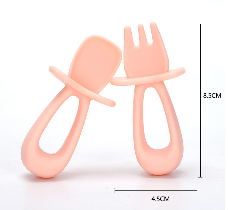 Silicone Baby Spoon Fork Set