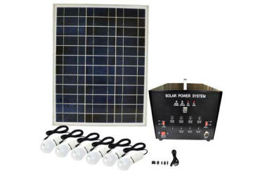 45w Dc Residential / Home Solar Power Systems , 5v+12v Dc Output