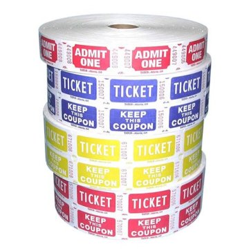 Roll & Raffle Coupon Tickets(Roll tickets)