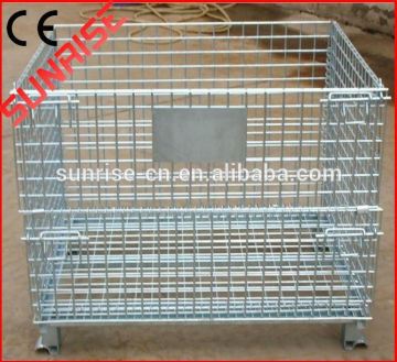 foldable galvanized metal food storage container